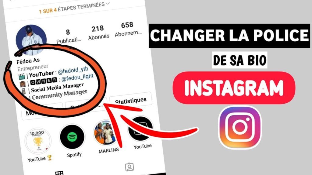Comment changer l'ecriture sur Instagram ?